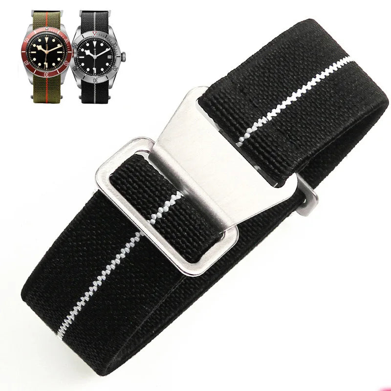 Nylon Watch Strap for Seiko Water Ghost Tudor Samsung, 18mm 20mm 22mm, Universal Men's Sport SmartWatch Band
