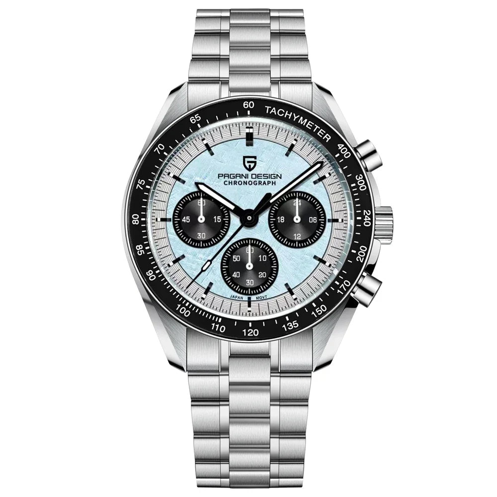Orologio da uomo 40mm Cronografo al quarzo - PAGANI DESIGN Date AR Sapphire Sport