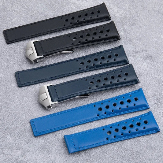 Soft and Breathable Calf Leather Watch Strap, 22mm, for TAG HEUER, MONACO CARRERA, General Accessories