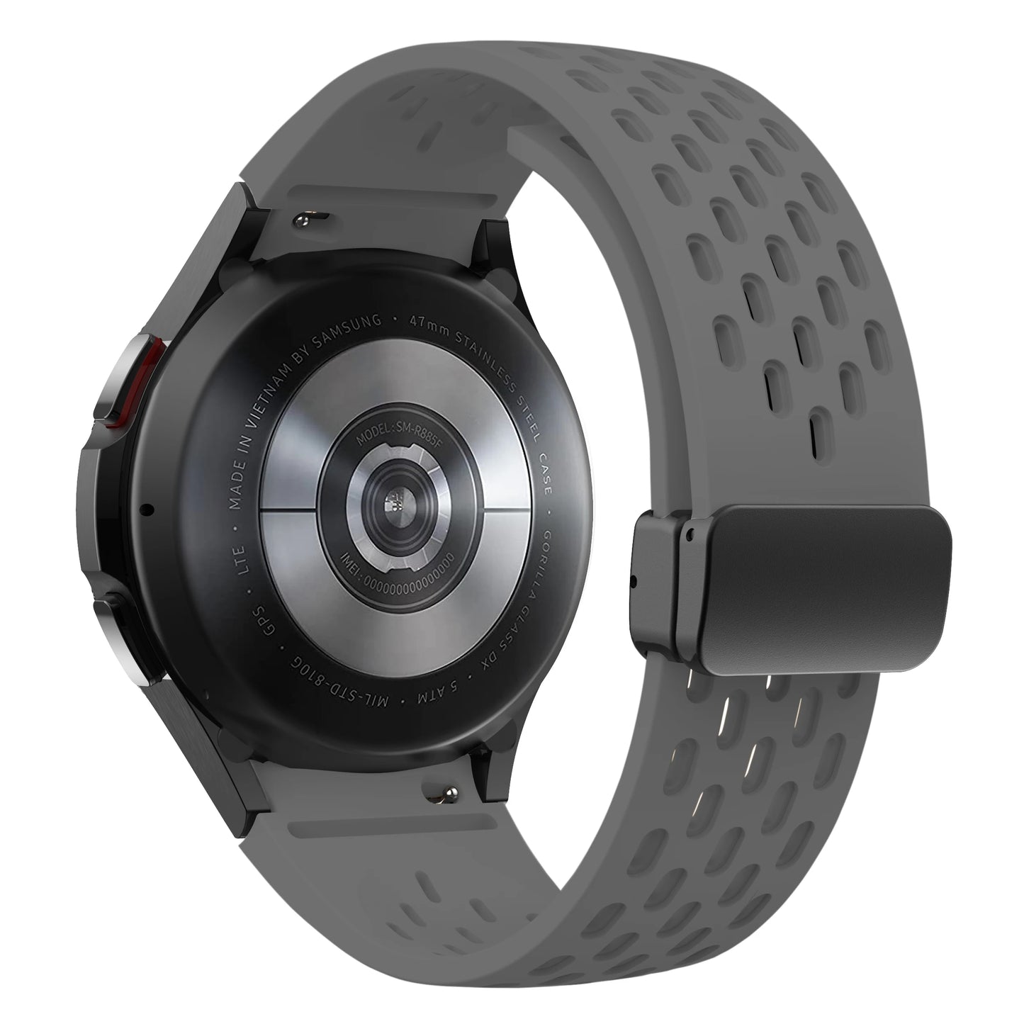 Bracelet en Silicone pour Samsung Galaxy Watch 7 6 5 4 40mm 44mm 5 Pro 45mm, bande à boucle magnétique 6 classique 43mm 47mm, sans espaces