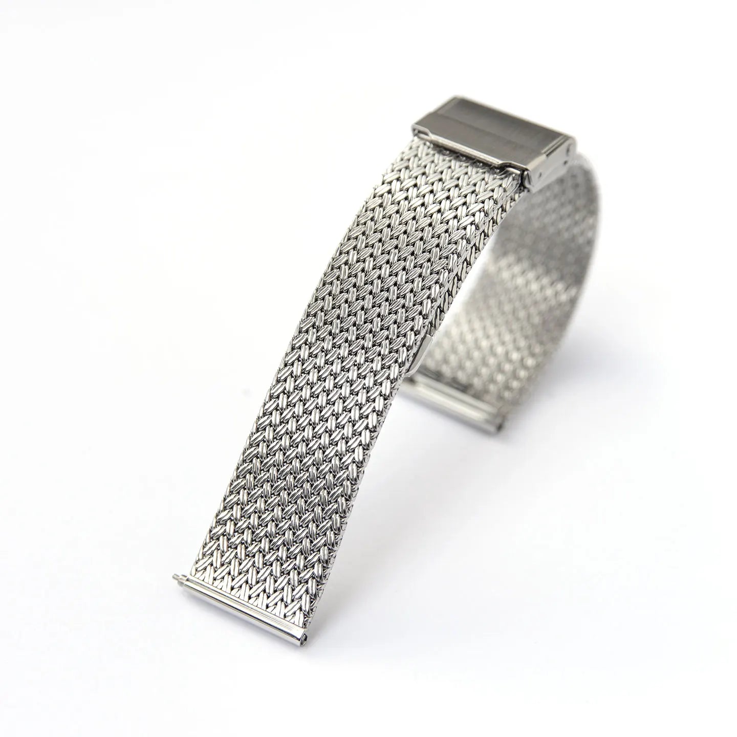 Cinturino/bracciale per orologio con motivo intrecciato, cinturino universale in maglia milanese da 20 mm