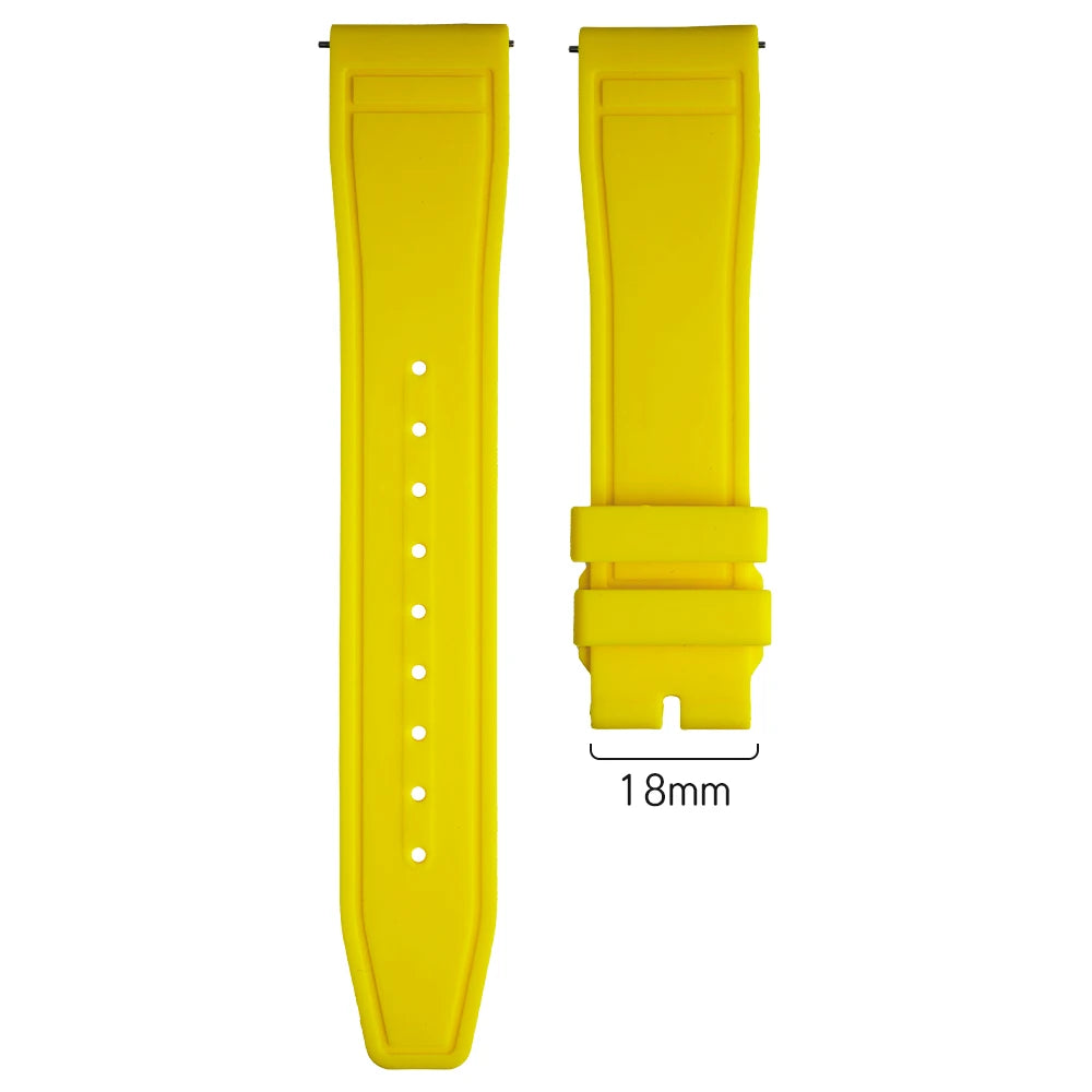 20mm 21mm 22mm Natural Rubber Watch Strap for IWC Big Pilot's Mark XX IW3282 IW3881 Colorful Quick Release Silicone Watchband