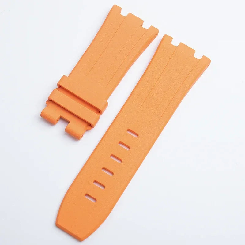 Bracelet de montre en caoutchouc FKM souple de 28mm, adapté au bracelet de montre AP Audemars Piguet, cadran de 42mm, boucle à ardillon 15703 15710
