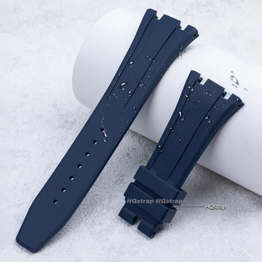 Bracelet en caoutchouc 26mm 27mm pour Bracelet de remplacement étanche AP Royal Oak pour Bracelet de montre en Silicone souple GA2100 GA-2110 avec goupille de liaison