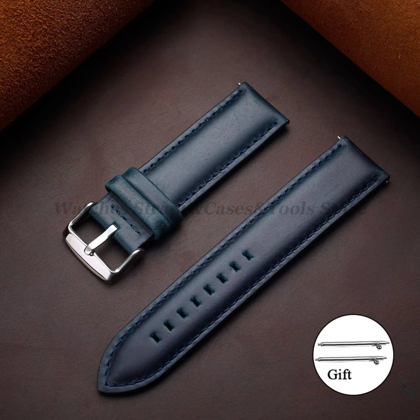 Bracelet de montre en cuir véritable 18mm 20mm 22mm 24mm 26mm Bracelet de montre en peau de vache Vintage pour DW Bracelet à dégagement rapide Bracelet universel