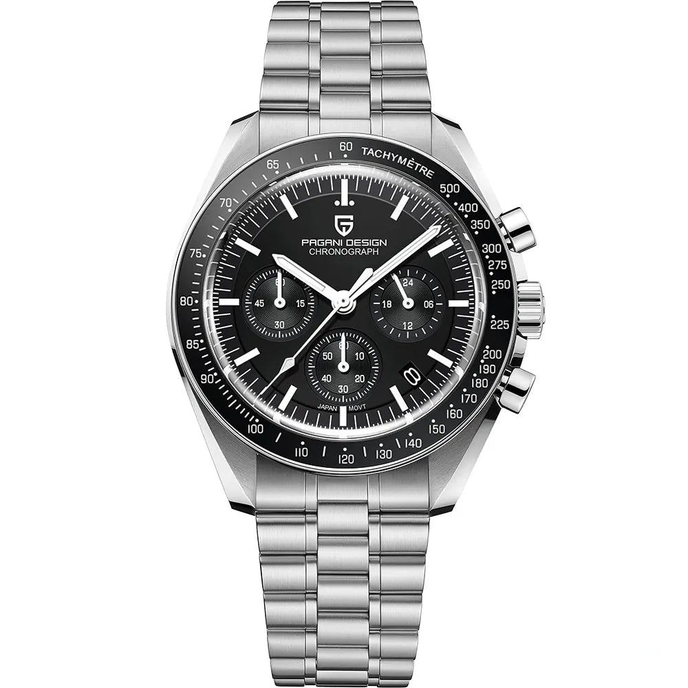 Orologio da uomo 40mm Cronografo al quarzo - PAGANI DESIGN Date AR Sapphire Sport