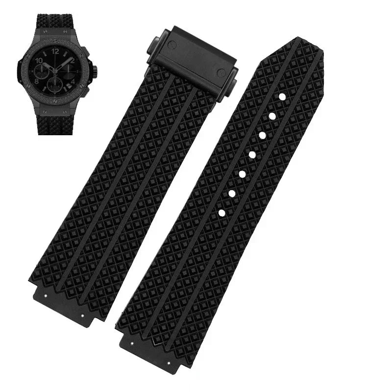 Bracelets de montre pour HUBLOT BIG BANG Silicone 25*19mm étanche montre pour hommes Bracelet chaîne montre accessoires Bracelet en caoutchouc Bracelet