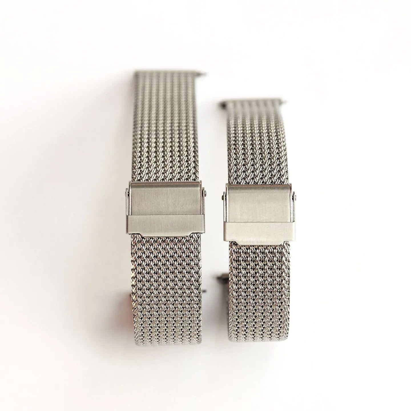 Universal Milanese Loop Bracelet for Men and Women, 18mm 19mm, Durable, Stainless Steel, Flat End, Watch Strap
