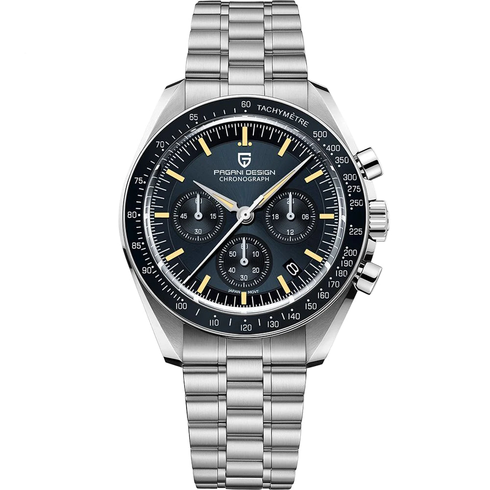 Orologio da uomo 40mm Cronografo al quarzo - PAGANI DESIGN Date AR Sapphire Sport
