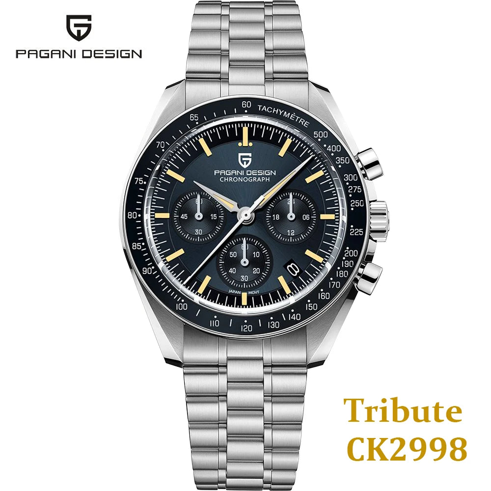 Orologio da uomo 40 mm Cronografo al quarzo - PAGANI DS AK Project AR Sapphire Date Sport