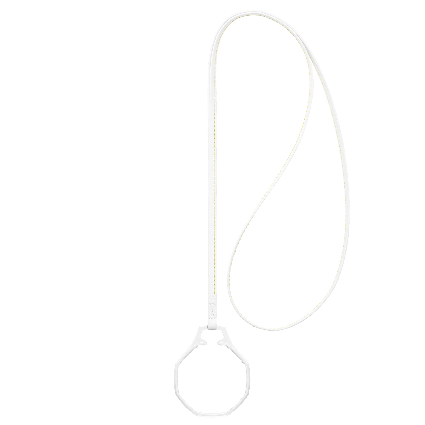 Leather cord + bioceramic ring for Swatch Royal Pop pocket watch, pendant holder to hang around the neck, premium calf leather with stitching