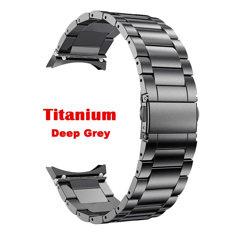 Titanium and Stainless Steel Bracelet, for Samsung Galaxy Watch 6 Classic 43 47mm 40/44mm, for Galaxy Watch 6 5 4, gapless