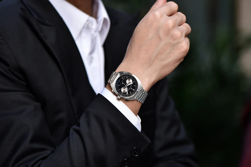 Orologio da uomo 39 mm cronografo al quarzo - PAGANI DS AR Sapphire Retro Sport
