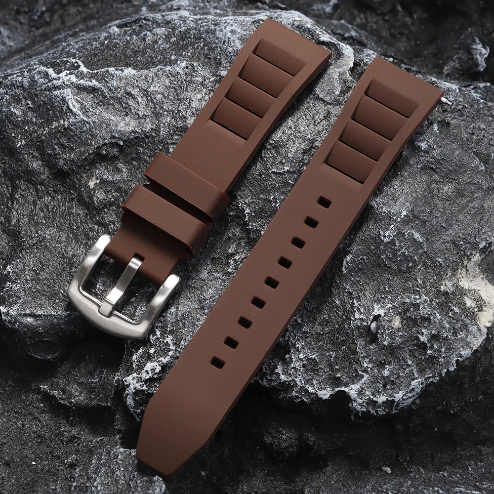Cinturino per orologio in gomma siliconica traspirante, 20 mm/22 mm, per uomo e donna, a sgancio rapido, impermeabile, per immersioni e sport, cinturino di ricambio per orologi