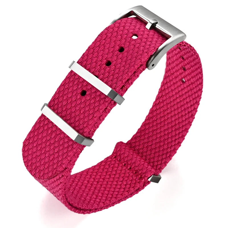 Premium Quality Linen NATO Strap, 20mm 22mm, for OMEGA SEIKO, Sport Woven Nylon Watch Band, Soft Replacement Strap for Men and Women