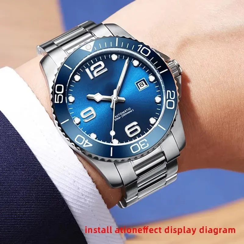 Cinturino in acciaio inossidabile di alta qualità per Longines HydroConquest Conquest L3.781 782 642, argento massiccio 21mm