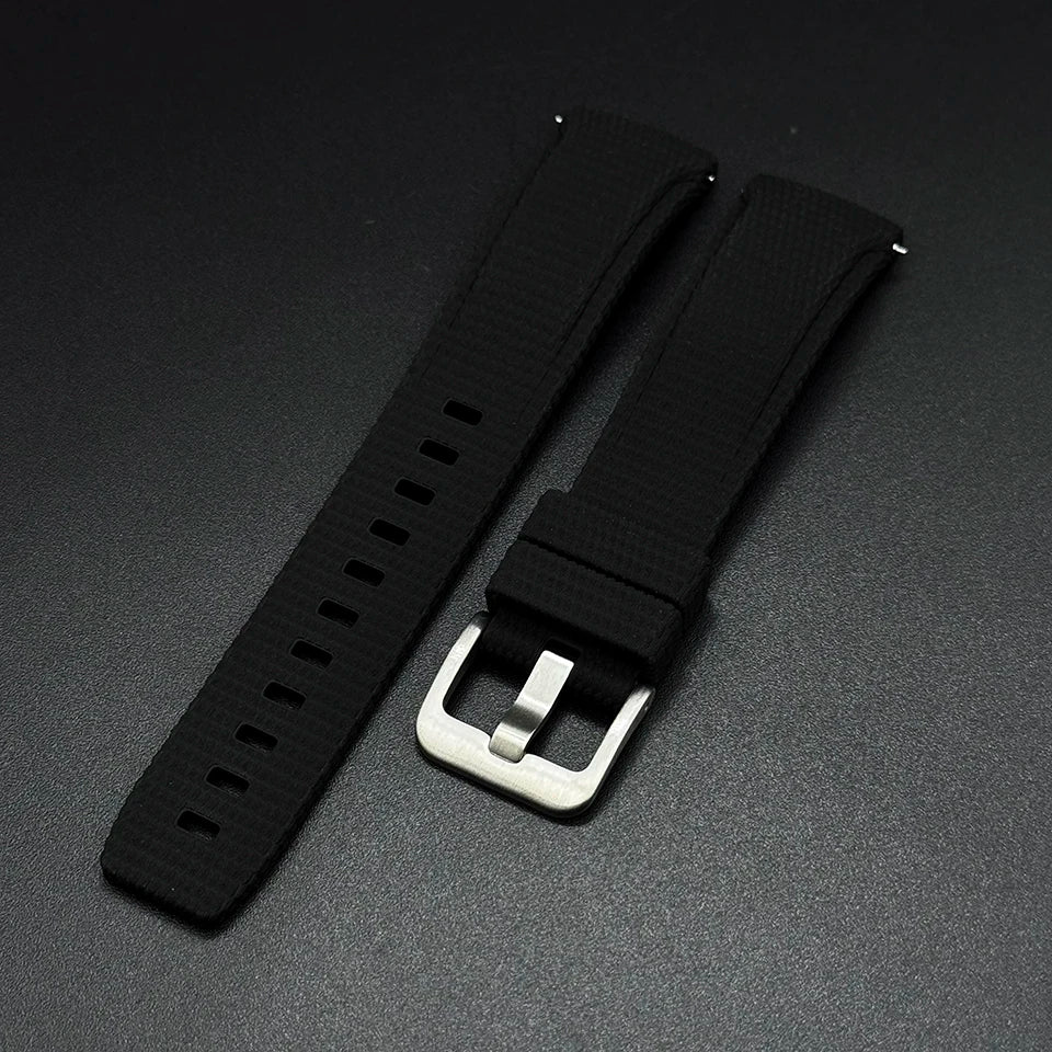 New FKM Curved Watch Band 20mm 21mm 22mm, Vulcanized Rubber Watch Strap, Waterproof, Quick Release for Omega Seiko