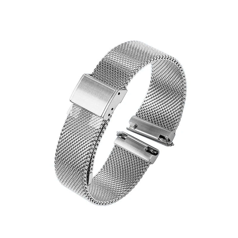 20mm Braided Stainless Steel Mesh Band for Railmaster No Time To Die 007