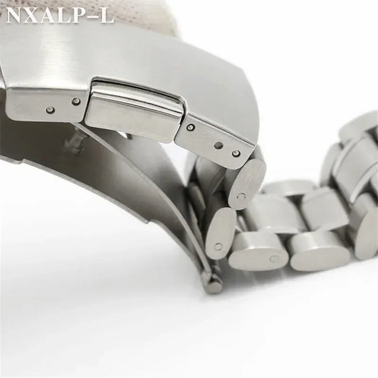 Cinturino per orologio in acciaio inossidabile a forma di arco per Omega Seamaster per Seiko SKX007/009, cinturino universale in metallo massiccio 14/16/18/20/22/24mm