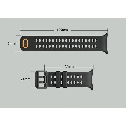 Bracelets en silicone pour Samsung Galaxy Watch Ultra 3 1 2 47mm, bracelet marin pour Galaxy Watch Ultra 2024 2025 2026, ceinture respirante