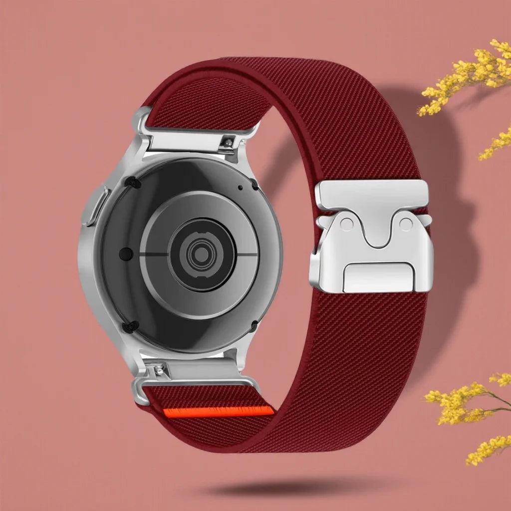 Cinturino in nylon intrecciato per Samsung Galaxy Watch 7/6/5/4 e Huawei Watch GT6 GT5 GT4 41mm GT6 Pro, 18/20/22 mm