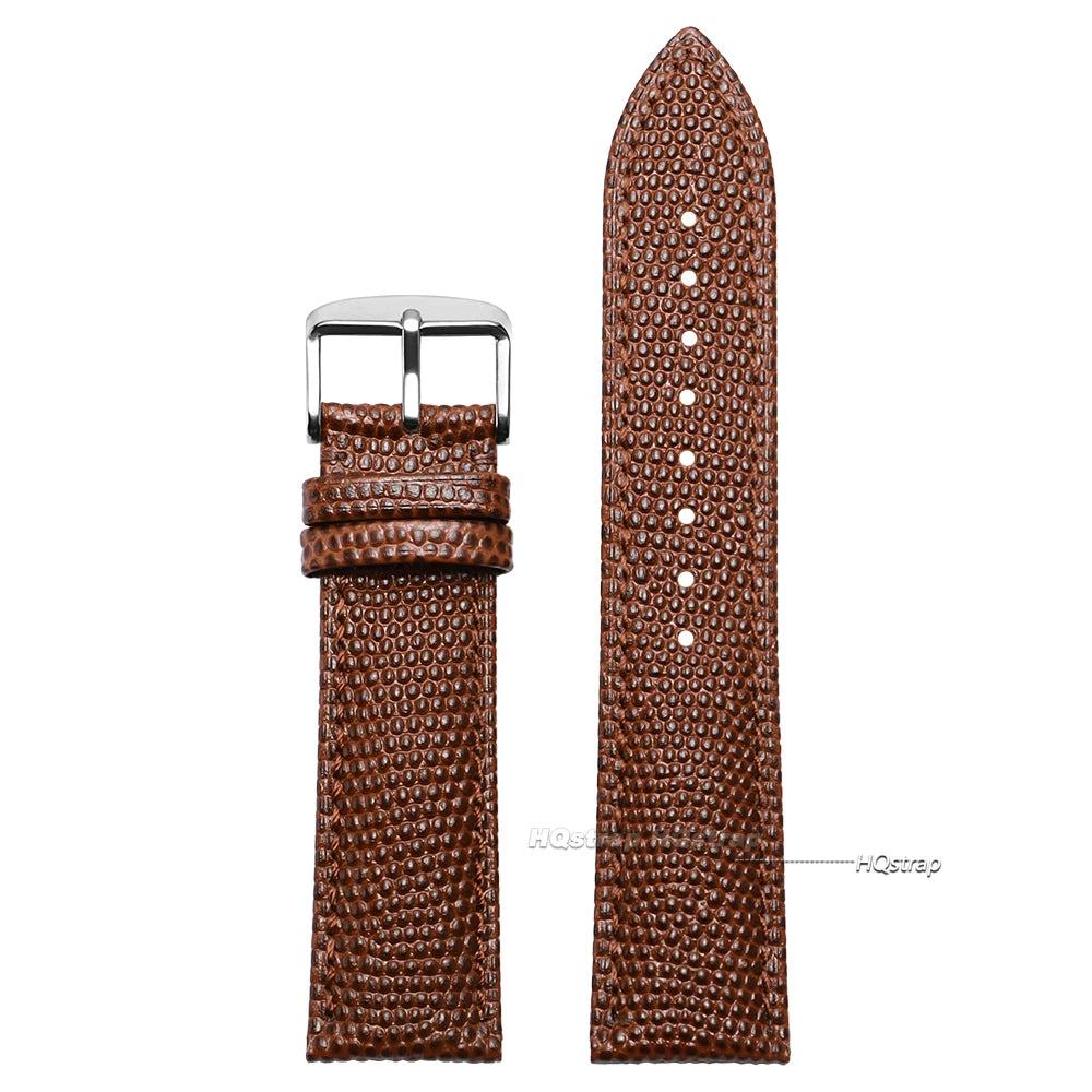 Cinturino per orologio in pelle bovina con motivo lucertola, per Seiko, da donna e da uomo, 14mm 15mm 16mm 18mm 19mm 20mm 21mm 22mm