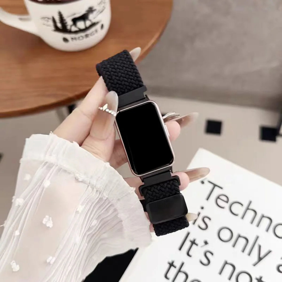 Cinturino in nylon intrecciato per Samsung Galaxy Fit 3, cinturino traspirante per Galaxy Fit3, fibbia resiliente