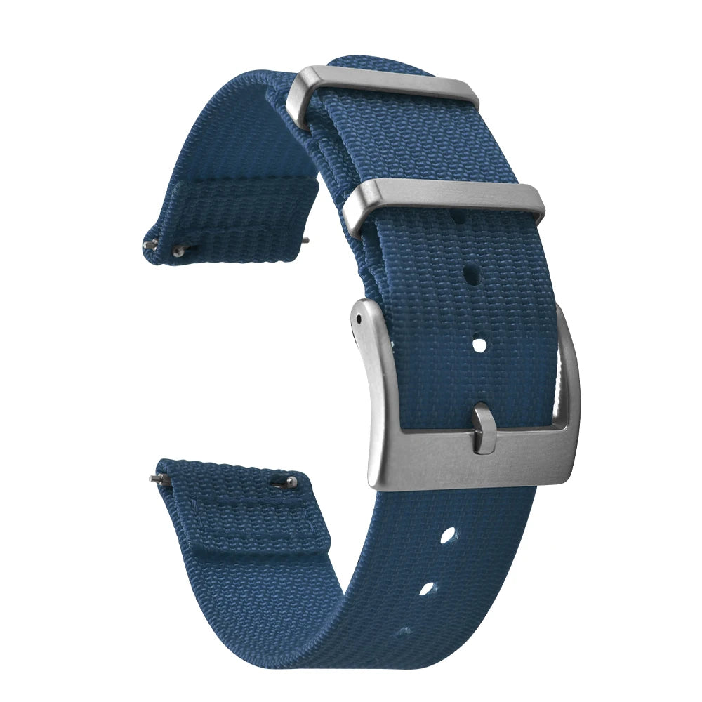 Bracelet de montre en nylon à dégagement rapide-bande durable à texture nervurée en deux pièces 18 mm 20 mm 22 mm pour montres militaires tactiques