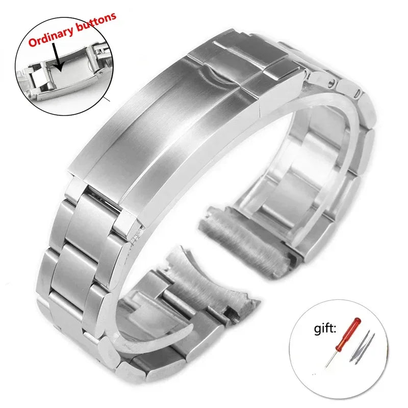 Watch band for Rolex Submariner Daytona, Yacht-Master Gstuff, foetal locking clasp, 904 steel watch band, watch straps, 20mm, 21mm