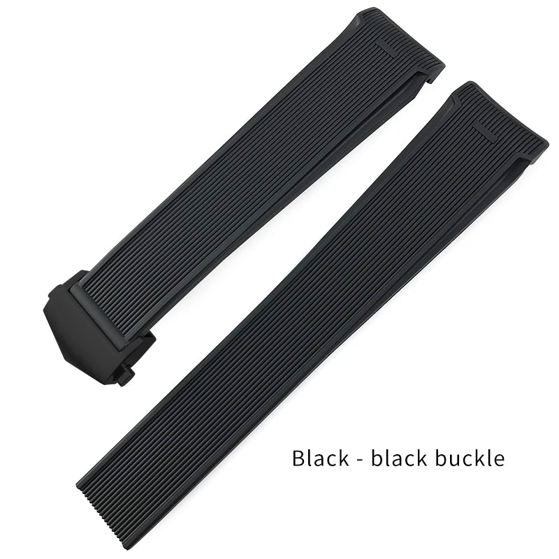 Bracelet de montre en caoutchouc naturel de haute qualité, 20mm 22mm, adapté à la montre TAG Heuer Aquaracer 300 500, bracelet de plongée, sport, en Silicone