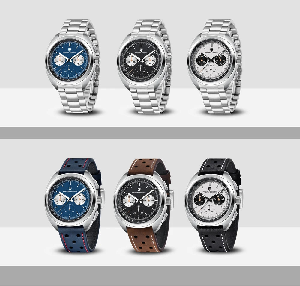 Orologio da uomo 39 mm cronografo al quarzo - PAGANI DS AR Sapphire Retro Sport