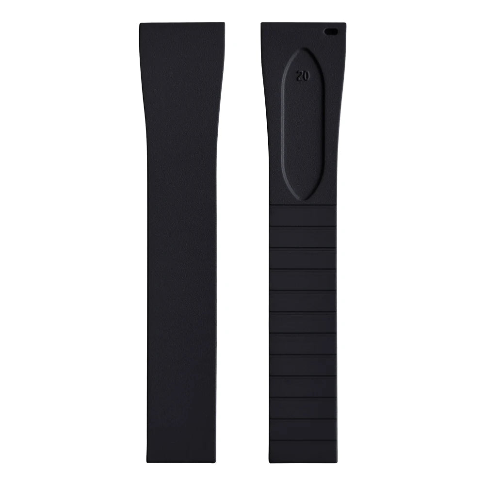New CTS FKM watch strap 16mm 18mm 19mm 20mm 21mm 22mm quick-release butterfly clasp watch strap, CTS rubber strap for cutting to size