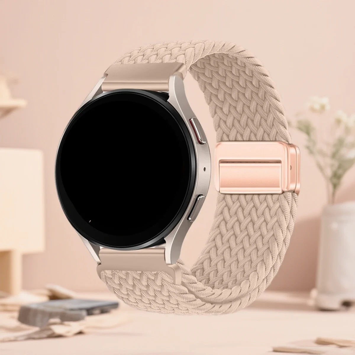 Cinturino elastico intrecciato da 18/20/22mm per Huawei Watch GT6 5 4 3, bracciale magnetico da donna e uomo per Garmin/Samsung