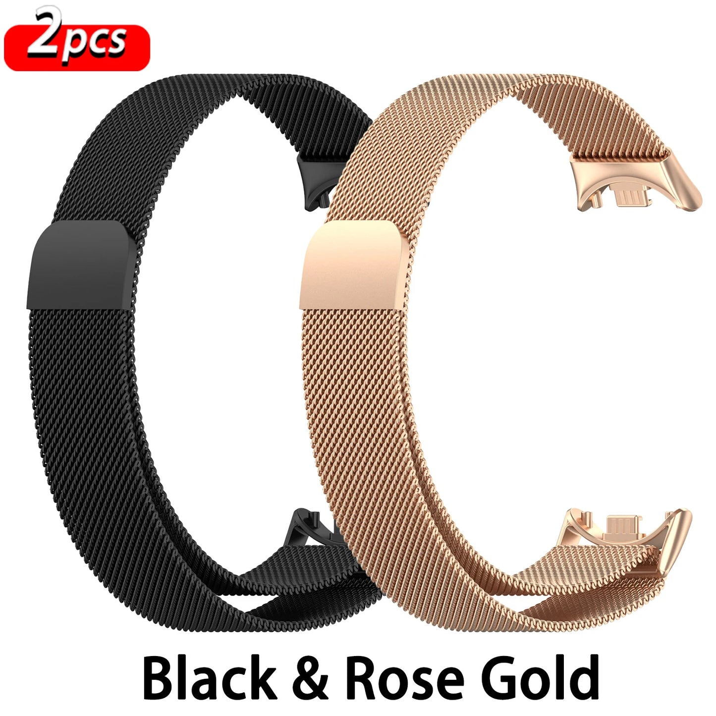 Bracelet Milanese Loop en Acier Inoxydable pour Xiaomi Mi Band 10 9 8 NFC – Accessoires pour Bracelets Connectés Xiaomi Mi Band 10 9 8