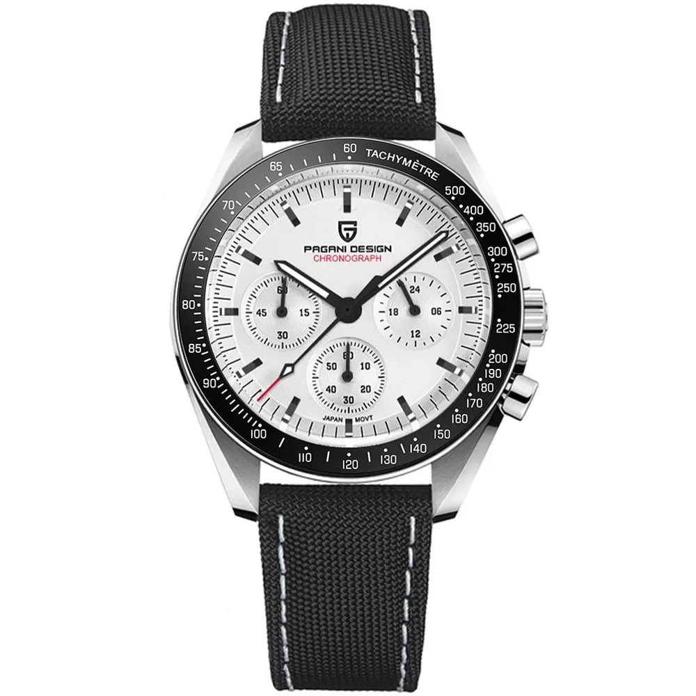 Orologio da uomo 40mm Cronografo al quarzo - PAGANI DESIGN Date AR Sapphire Sport