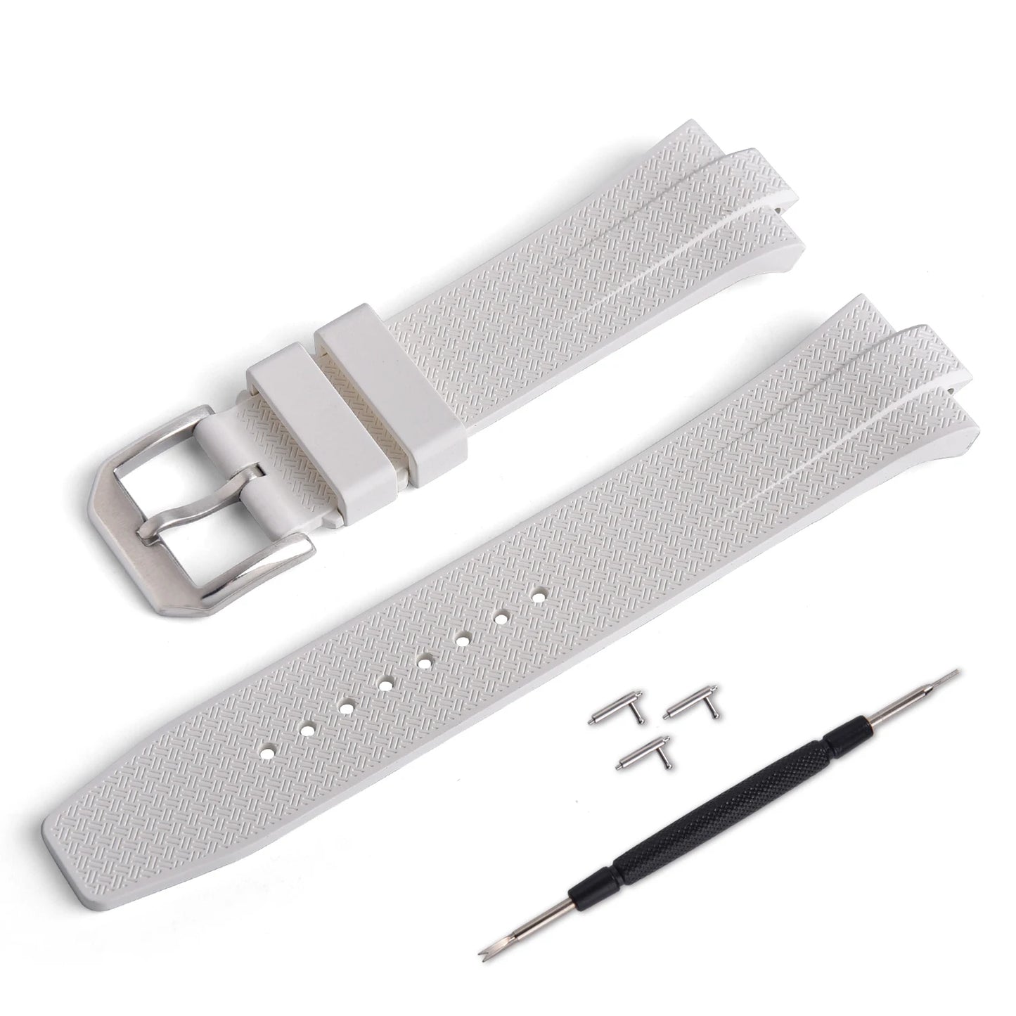 Nuovo cinturino in gomma fluorurata da 9 mm per Citizen NJ0150 NJ0151 ME Series FKM con estremità convessa a sgancio rapido