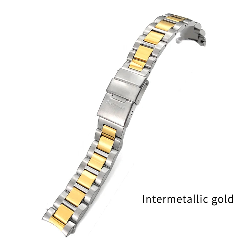 Quality Stainless Steel Watch Bracelet, 21mm 19mm 22mm, for Longines L3 HydroConquest L3.782.4 781 Watch, Curved End, Solid Metal Strap