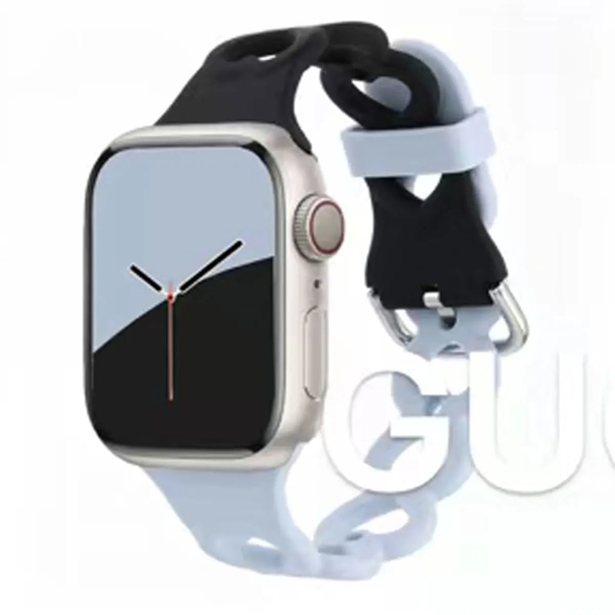 New Heart-Shaped Silicone Watch Band for Apple Watch S11 S10 S9 S8 7 6 5 4, Breathable Strap for Women, Compatible with iWatch Series 49 46 45 44 43 42 mm
