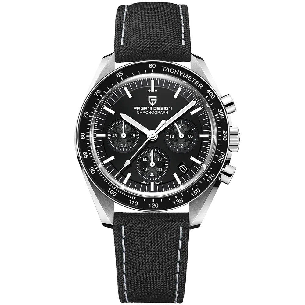 Orologio da uomo 40mm Cronografo al quarzo - PAGANI DESIGN Date AR Sapphire Sport