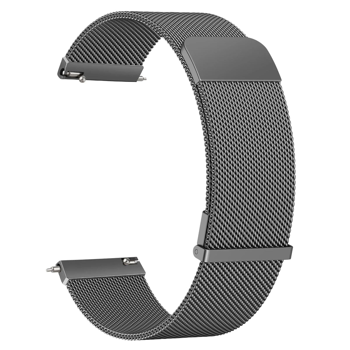 Bande magnétique milanaise 20mm pour Bracelet de musique Garmin Vivoactive 6 5 3 pour Bracelet Garmin Venu Sq 2 Plus/Forerunner 55/165/245/645