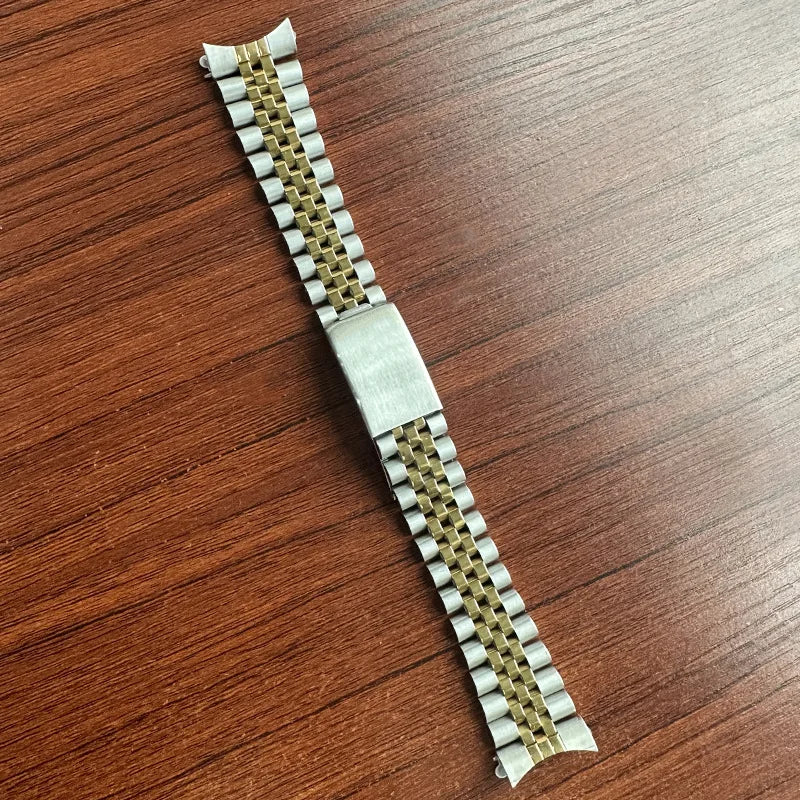 For Rolex DATEJUST Solid Metal Watch Bracelet Jubilee Business Bracelet with Curved End in Stainless Steel 17mm18mm19mm20mm21mm22