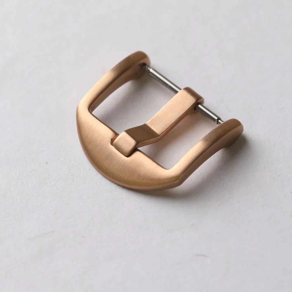 Fibbia in acciaio inossidabile 304 opaco, 18 20 22 24 26MM, fibbia per cinturino in vera pelle e gomma, fibbia accessorio per orologio