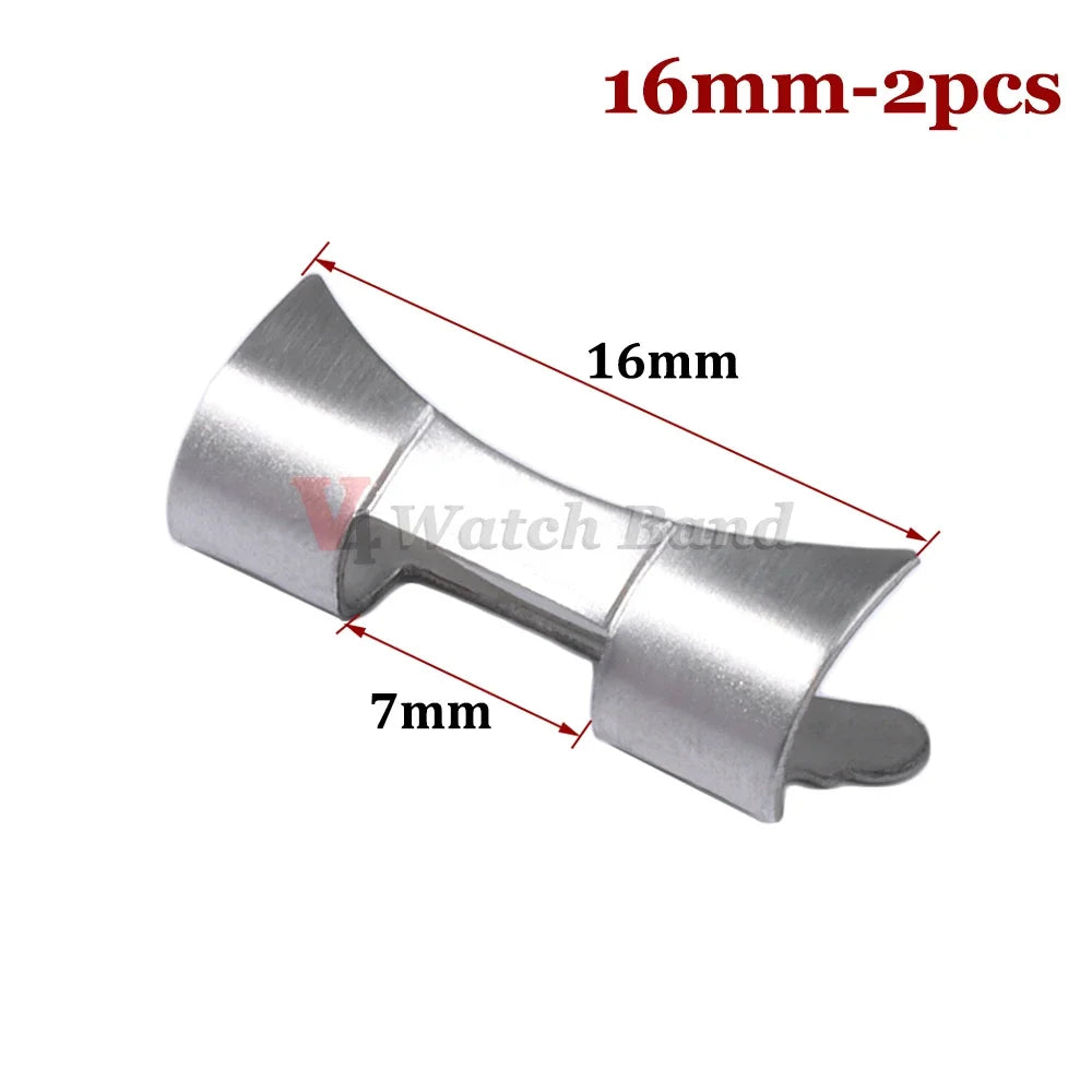 Gebogener Endadapter 12/14/16/18/19/20/22/24 mm für Edelstahl-Uhrenarmbandanschluss Rolex für Seiko-Uhrenarmbandzubehör