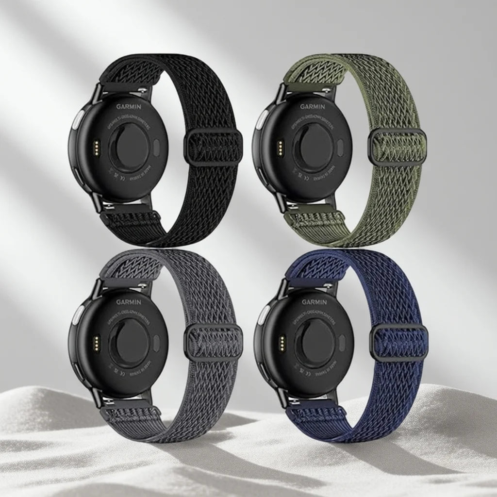 Cinturino elastico per Samsung Watch7 6 5 4, cinturino in Nylon per Garmin Vivoactive4s/Forerunner245/Garmin Venu 3/Huawei WatchGT 6 5 4 3