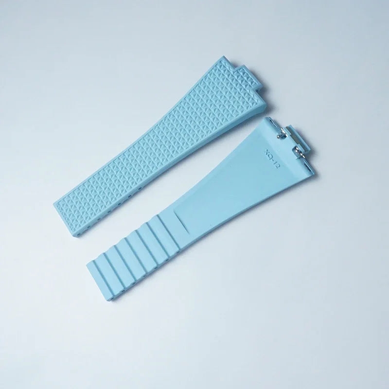 Convient pour Tissot PRX 35mm 40mm diamètre du cadran CTS Premium FKM remplacement en caoutchouc barres à ressort à dégagement rapide coupées sur la taille bracelet de montre