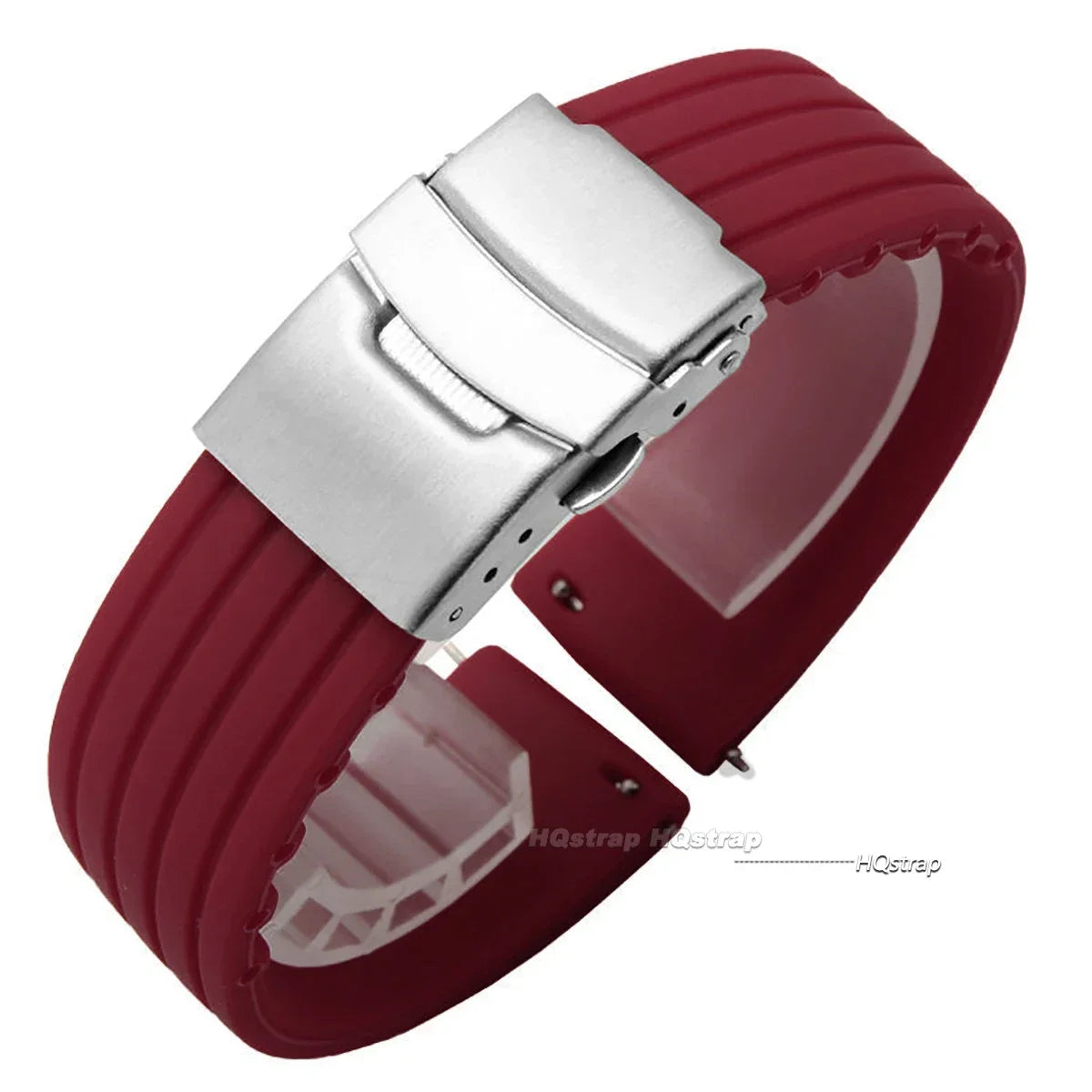 Cinturino per orologio in gomma di silicone, chiusura deployante 18mm 20mm 22mm 24mm per orologio Omega, cinturino di ricambio per cinturini sportivi Seiko