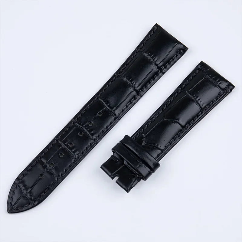 High Quality Leather Watch Strap for Patek Philippe, PP Pin Buckle, 19mm, 20mm, 21mm, 22mm, Crocodile Pattern for Men, 5146 5270