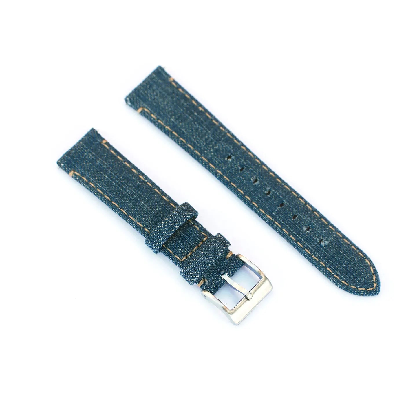 20mm 22mm Denim Quick Release Watch Band Blue Canvas Cotton Jeans Denim Watch Straps