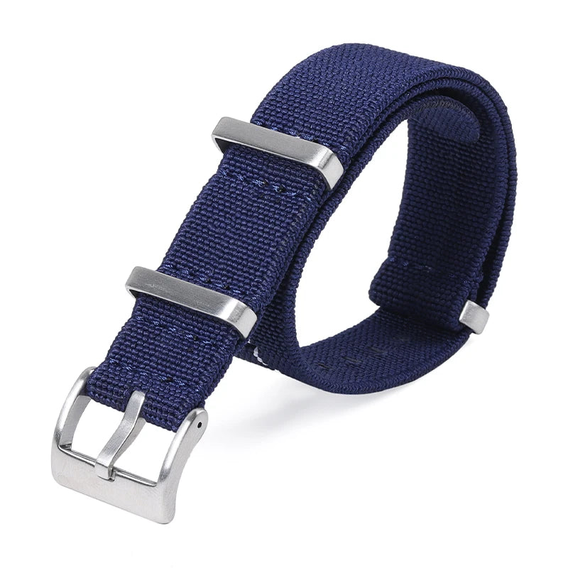 18/20/22mm Elastic Woven Nylon Watch Strap, Universal Breathable Comfortable Band for Omega Seiko IWC