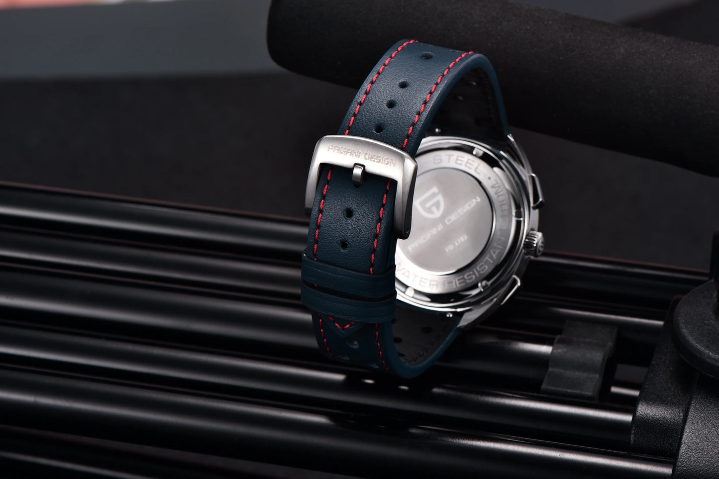 Orologio da uomo 39 mm Cronografo al quarzo - PAGANI DS Panda Dial VK63 Sapphire Sport